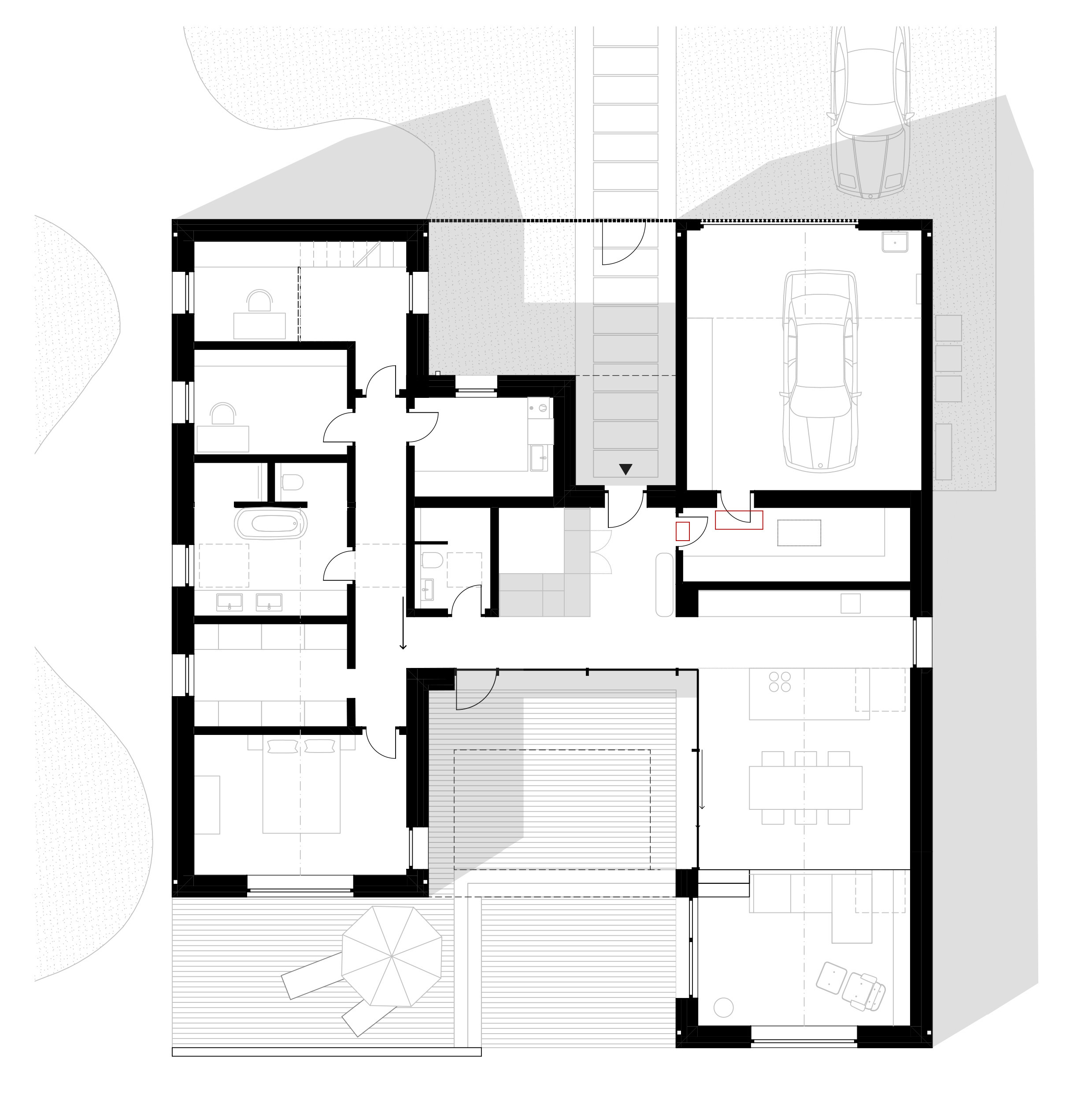 Neubau eines modernen Einfamilienhauses in Lippstadt mit klarer Architektur, großzügigen Raumbezügen, Satteldach und lichtdurchfluteten Innenräumen